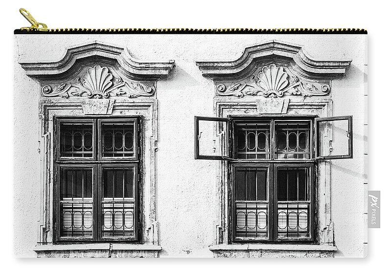 Baroque Carry-all Pouch featuring the photograph Baroque windows by Viktor Wallon-Hars