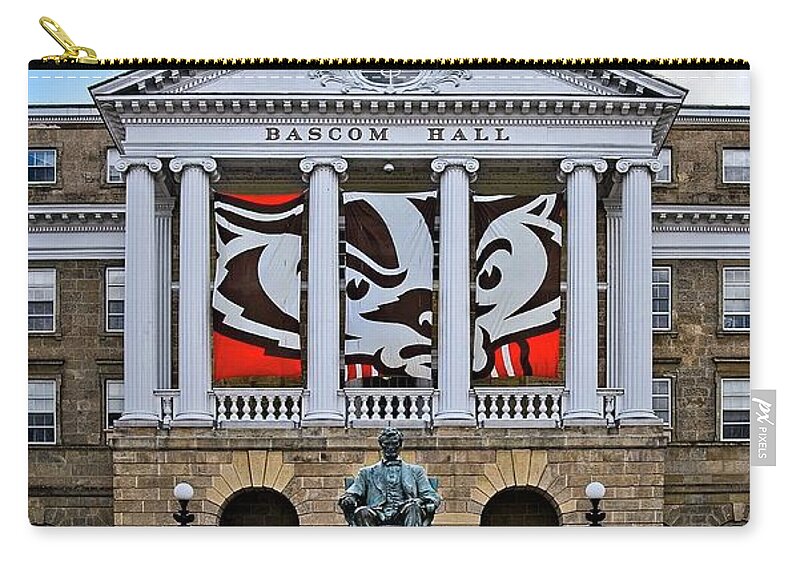 Madison Carry-all Pouch featuring the photograph Bascom Hall - Madison - Wisconsin by Steven Ralser