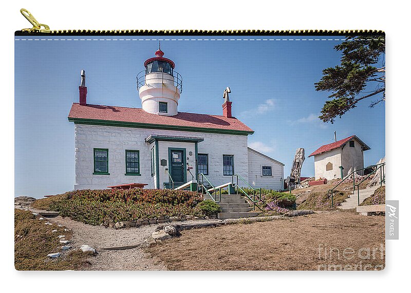 Afternoon Zip Pouch featuring the photograph Battery Point Lighthouse 4 by Al Andersen