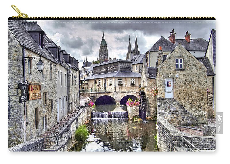 Bayeux Zip Pouch featuring the photograph Bayeux - France by Paolo Signorini