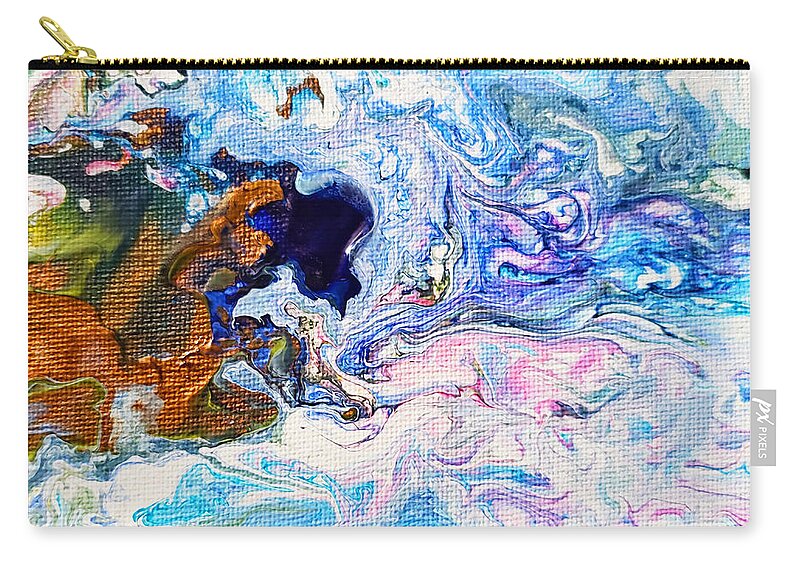 Abstract Carry-all Pouch featuring the painting Bayou by Christine Bolden