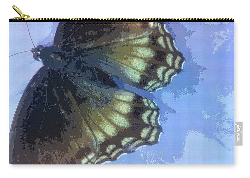 Butterfly Zip Pouch featuring the photograph Be Still For Awhile by Andy Rhodes