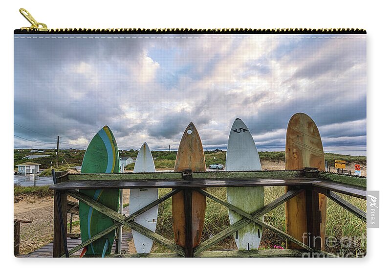 Autumn Zip Pouch featuring the photograph Beach at Daybreak by Sean Mills