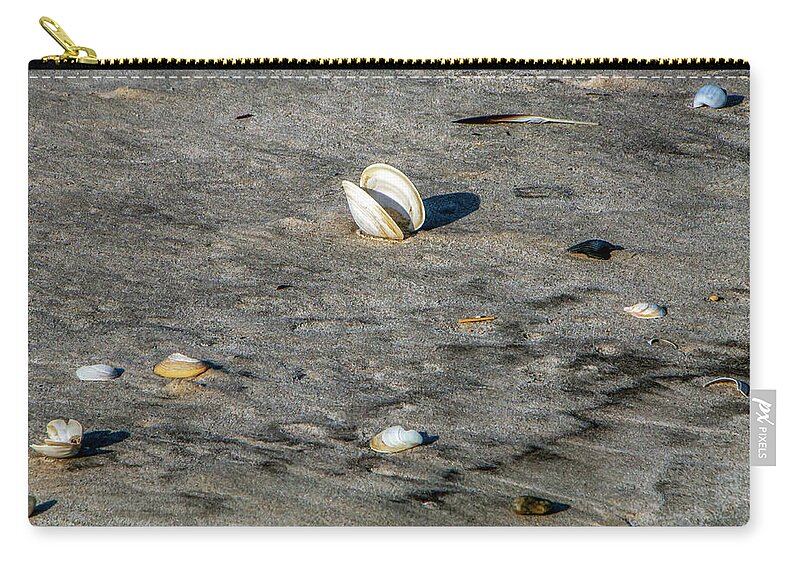 Sand Carry-all Pouch featuring the photograph Beach Things by Cathy Kovarik
