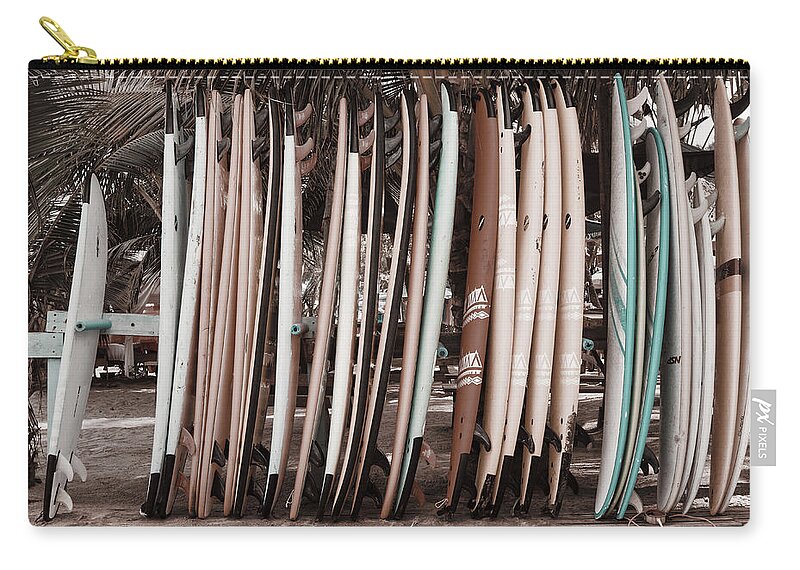 Surf Zip Pouch featuring the photograph Beach Vibes 4 by Carmen Kern