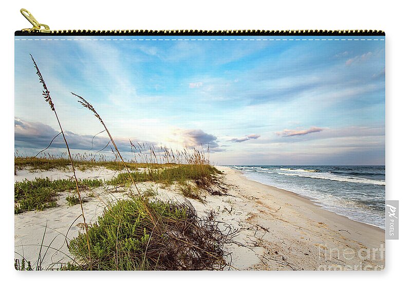 Dunes Zip Pouch featuring the photograph Beachside Sand Dunes by Beachtown Views