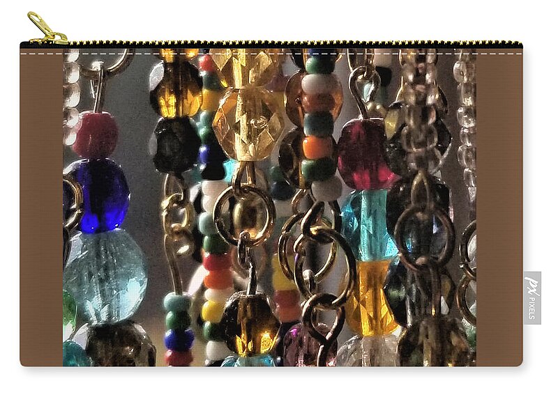Beads Zip Pouch featuring the photograph Beads by Jackie Mueller-Jones