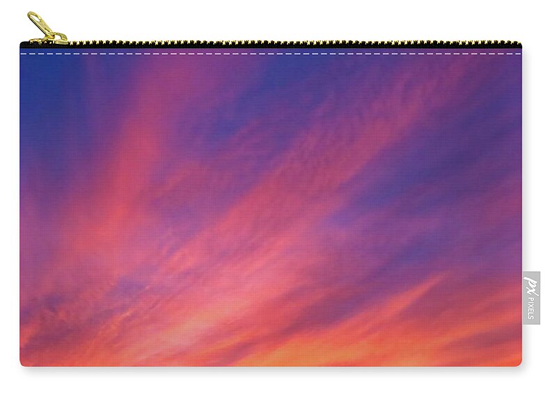Radiant Carry-all Pouch featuring the photograph Beautiful Arizona Sunset Rays by Judy Kennedy