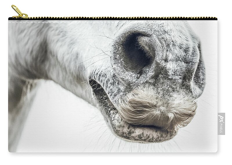 Photographs Zip Pouch featuring the photograph Beautiful Chaos II - Horse Art by Lisa Saint