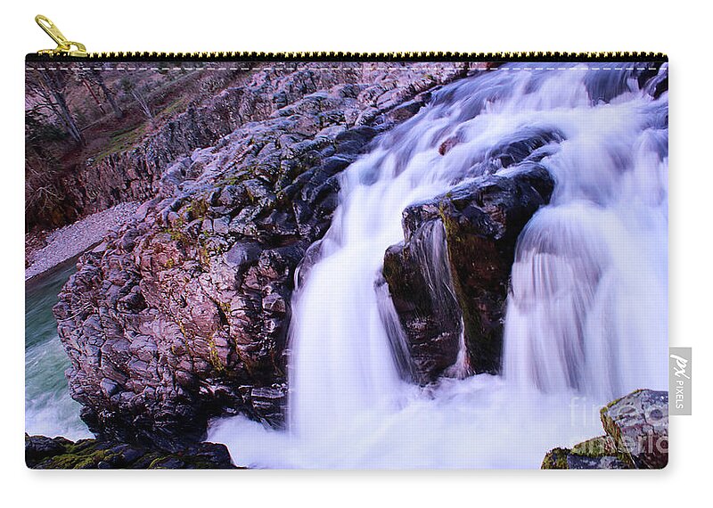 Waterfall Zip Pouch featuring the photograph Beautiful Flow by Janie Johnson