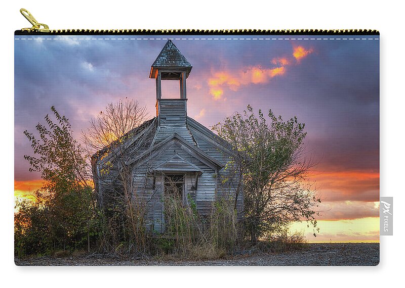 Abandoned School Zip Pouch featuring the photograph Beautifully Abandoned by Darren White