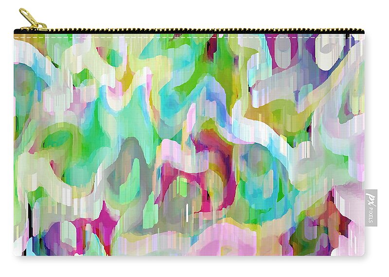 #abstract #abstractart #digital #digitalart #wallart #markslauter #homedecor #facemask #apparel #stationary #puzzle Zip Pouch featuring the digital art Beauty And Beasts by Mark Slauter
