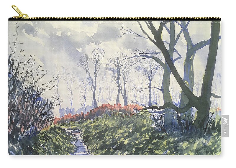 Watercolour Carry-all Pouch featuring the painting Beck in Back Lane by Glenn Marshall