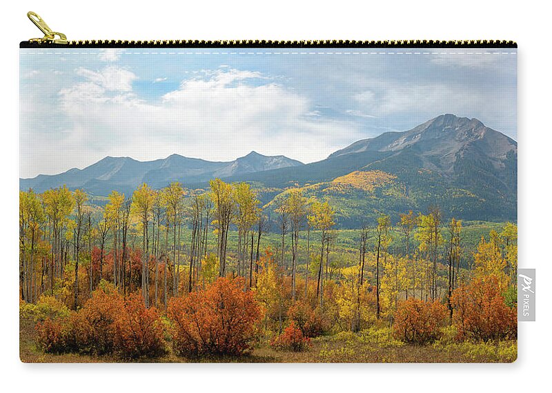 Autumn Zip Pouch featuring the photograph Beckwith Autumn by Aaron Spong