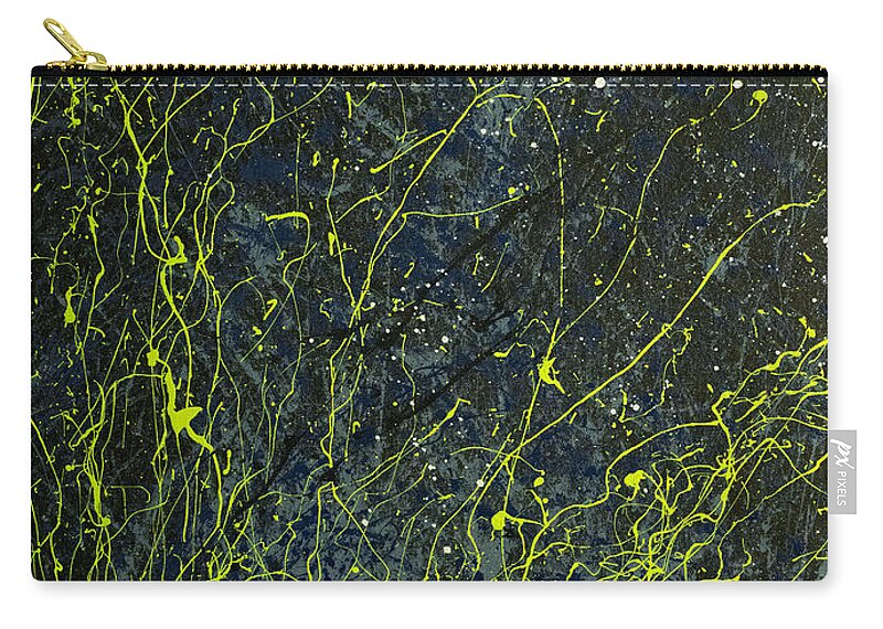 Abstract Zip Pouch featuring the painting Becoming Love by Heather Meglasson Impact Artist
