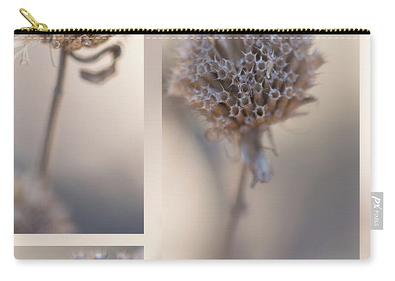 Taupe Carry-all Pouch featuring the photograph Bee Balm by Karen Rispin