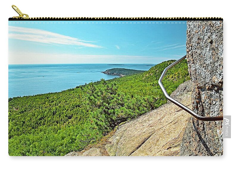 Beehive Zip Pouch featuring the photograph Beehive Trail by Monika Salvan