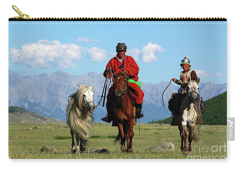 Before Mongol Naadam Day Carry-all Pouch featuring the photograph Before Mongol Naadam day by Elbegzaya Lkhagvasuren