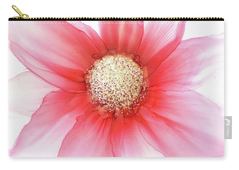 Floral Zip Pouch featuring the painting Beginnings by Kimberly Deene Langlois