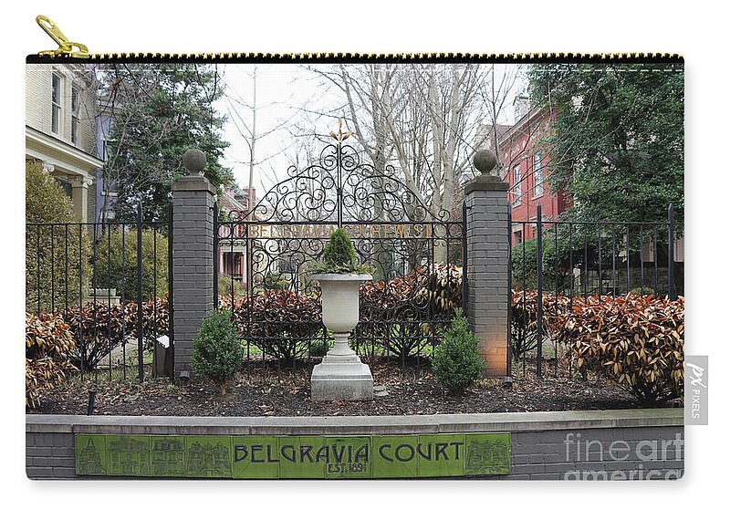 Old Louisville Zip Pouch featuring the photograph Belgravia Court in Old Louisville Kentucky 9675 by Jack Schultz
