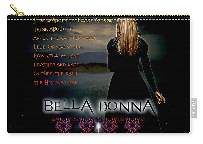 Bella Donna Carry-all Pouch featuring the digital art Bella Donna by Michael Damiani
