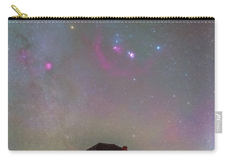 Astrophotography Zip Pouch featuring the photograph Bernard's Night by Darren White