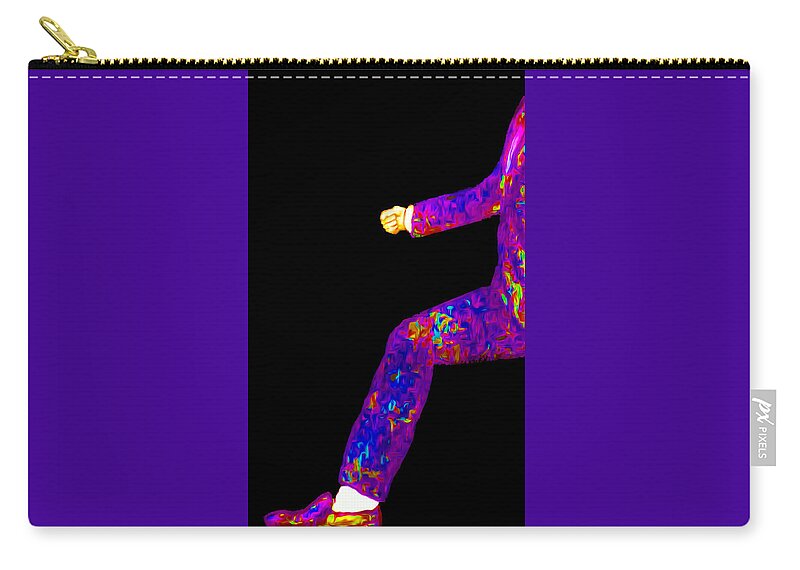 Abstract Carry-all Pouch featuring the digital art Best Foot Forward Abstract by Ronald Mills