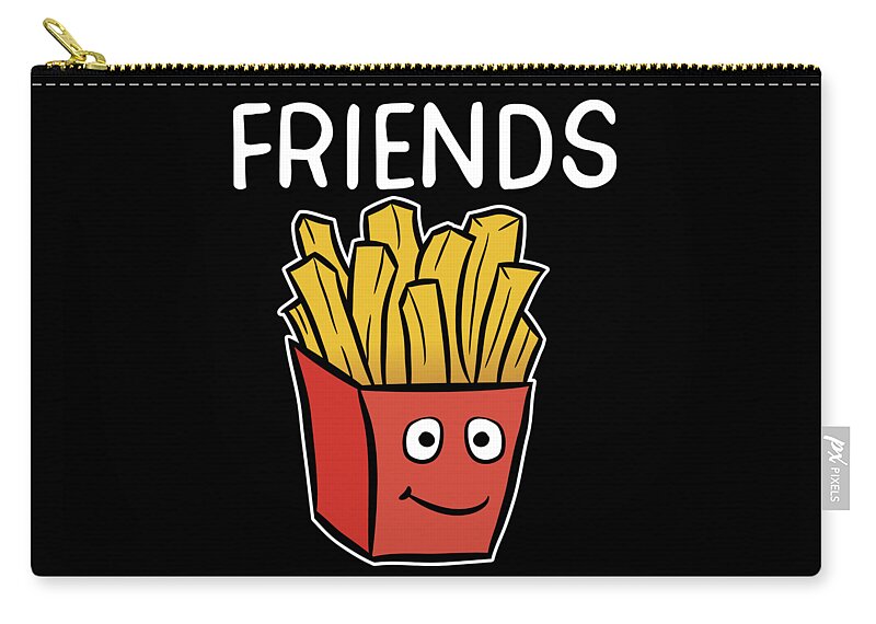 Best Friends of Three Best Friends Forever Fries Gift Zip Pouch by