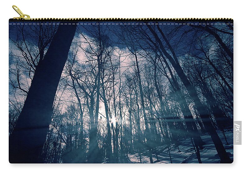 Light Zip Pouch featuring the photograph Between The Light And The Shadow by Carl Marceau