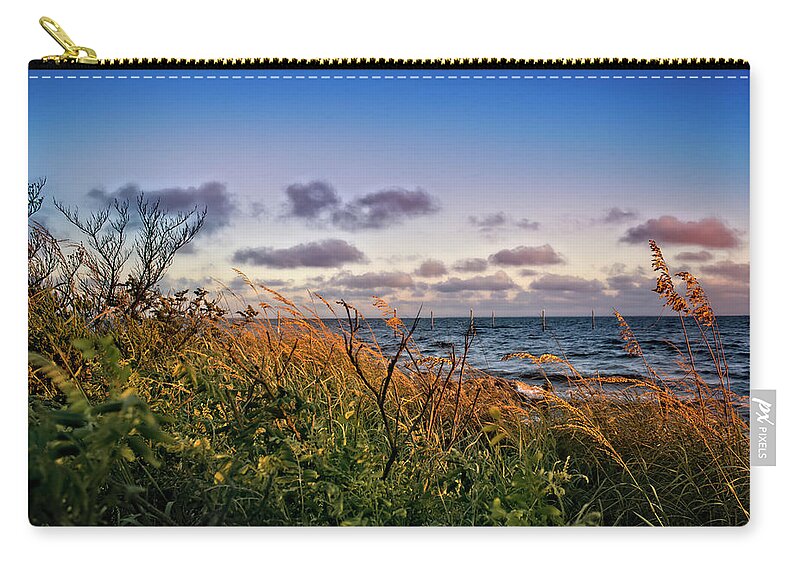Anna Maria Island Zip Pouch featuring the photograph Beyond the Sea Oats by Robert Stanhope