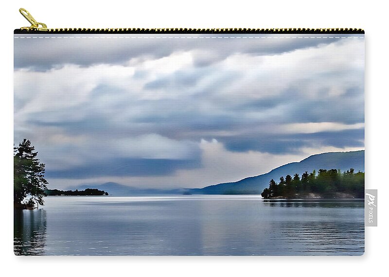 Clouds Carry-all Pouch featuring the photograph Big Clouds Over Lake George by Russ Considine