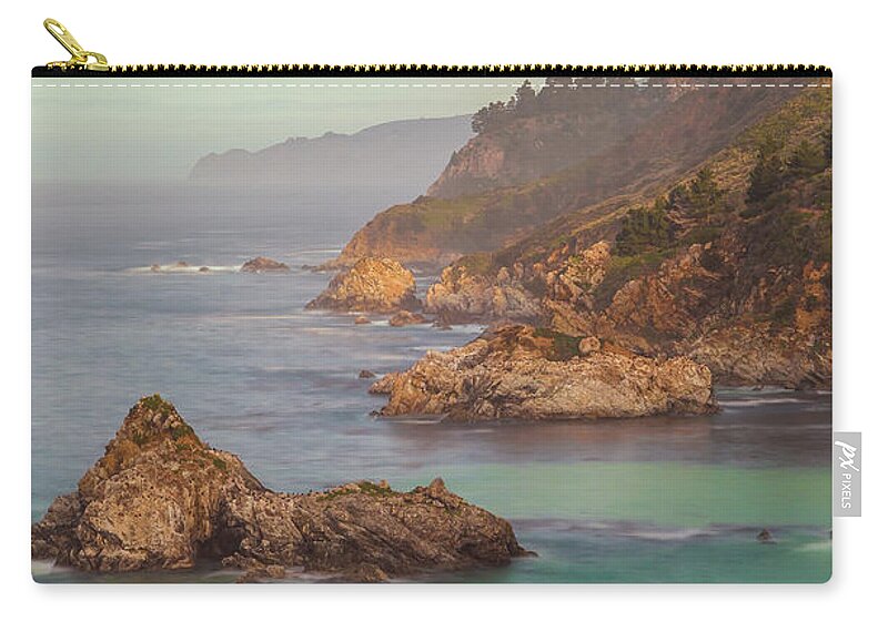 Landscape Carry-all Pouch featuring the photograph Big Sur Sunrise vertical by Jonathan Nguyen