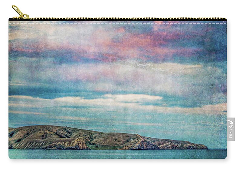 Sunset Zip Pouch featuring the photograph Birdlings Sunset by Roseanne Jones