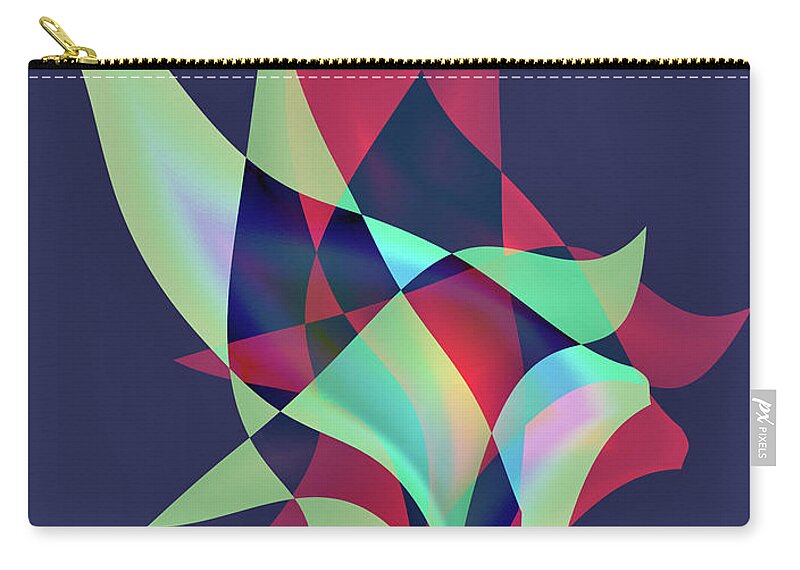 Design Zip Pouch featuring the digital art Birds in Flux by Kae Cheatham