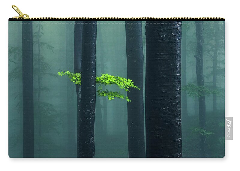Mountain Carry-all Pouch featuring the photograph Bit Of Green by Evgeni Dinev