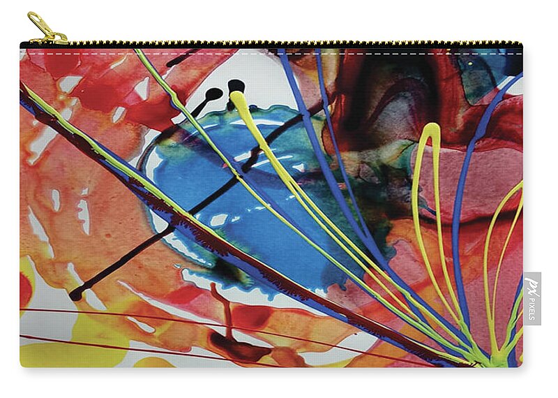  Zip Pouch featuring the painting Burger king6 collection by Jimmy Williams