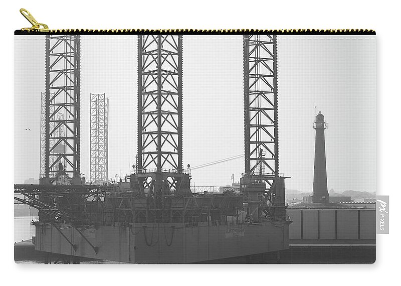 Black And White Carry-all Pouch featuring the photograph Black and white Industry by MPhotographer