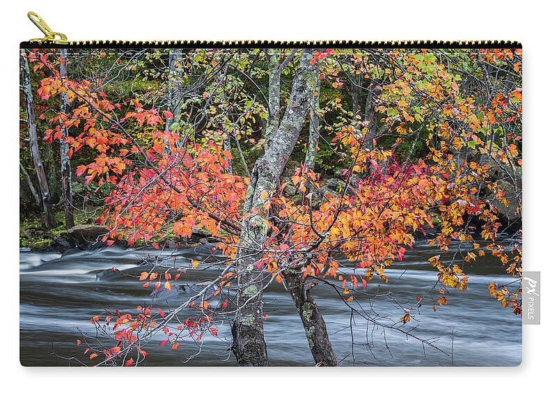Blackstone River Zip Pouch featuring the photograph Blackstone River LVI Color by David Gordon