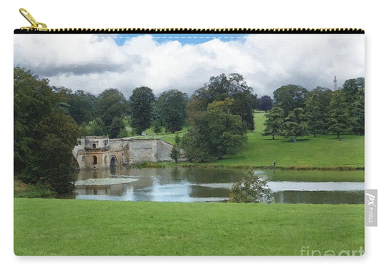 Blenheim Palace Carry-all Pouch featuring the photograph Blenheim Palace Grounds by Brian Watt