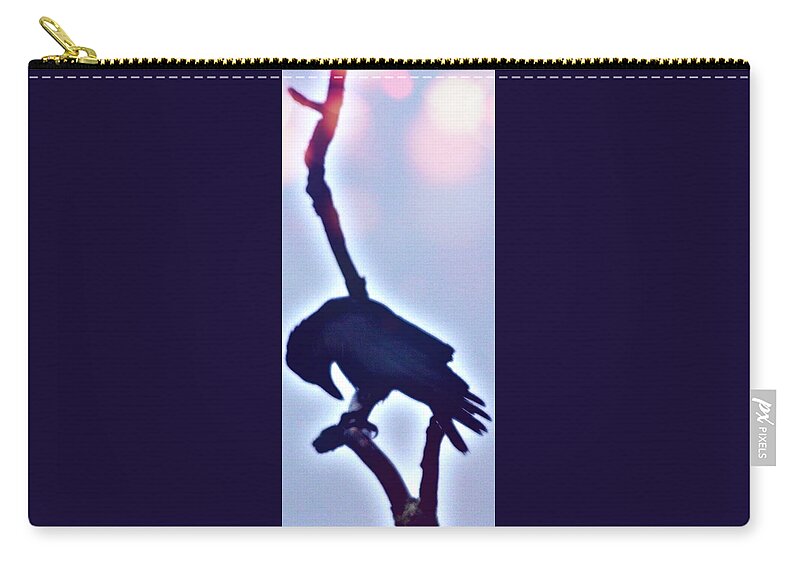 Crow Art Zip Pouch featuring the photograph Blessings by Valerie Greene