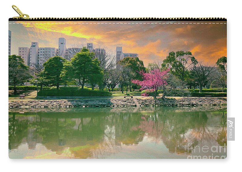 Japan Zip Pouch featuring the photograph Blissful Morning by Kiran Joshi
