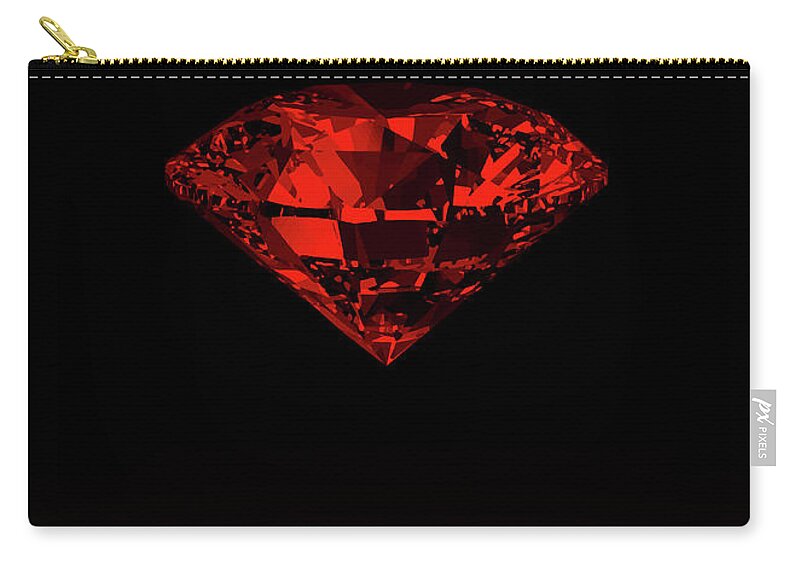 Movie Poster Zip Pouch featuring the digital art Blood Diamond by Bo Kev