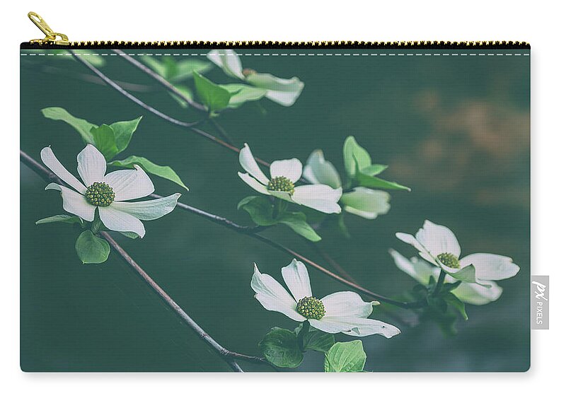 Yosemite National Park Zip Pouch featuring the photograph Blooming Dogwoods by Jonathan Nguyen