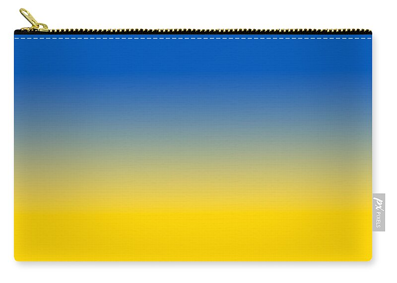 Ukraine Zip Pouch featuring the digital art Blue and Yellow Colors by Amelia Pearn