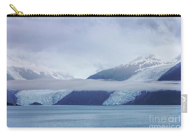 Alaska Zip Pouch featuring the photograph Blue Escape in Alaska by Jennifer White