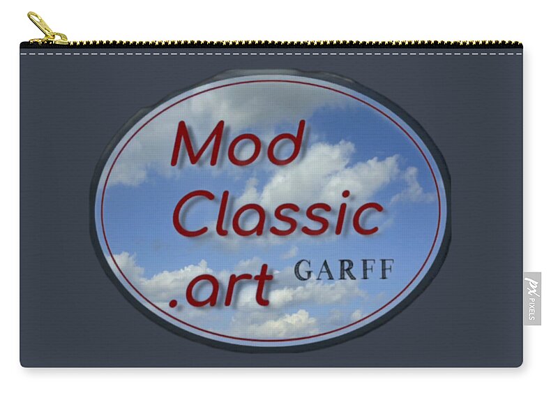 Guitars Zip Pouch featuring the painting Blue Sky ModClassic Art by Enrico Garff