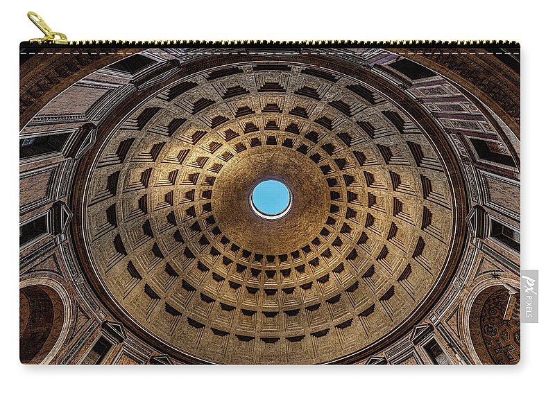 Pantheon Zip Pouch featuring the photograph Blue Spot by David Downs