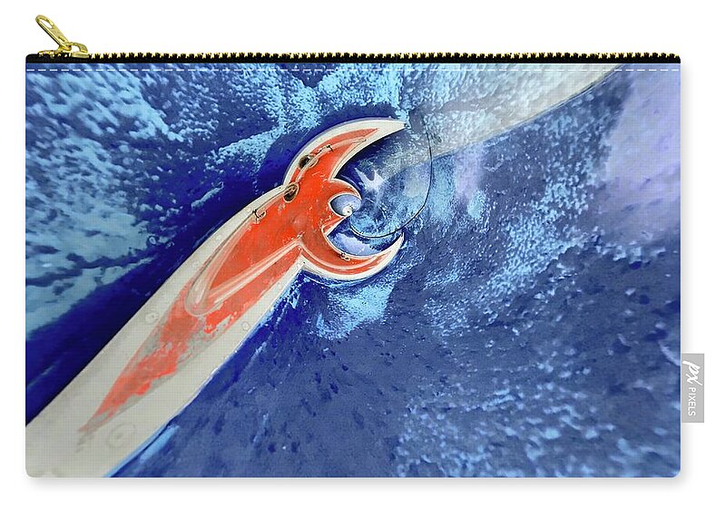 Blue Yonder Zip Pouch featuring the photograph Blue Yonder by Terry Rowe