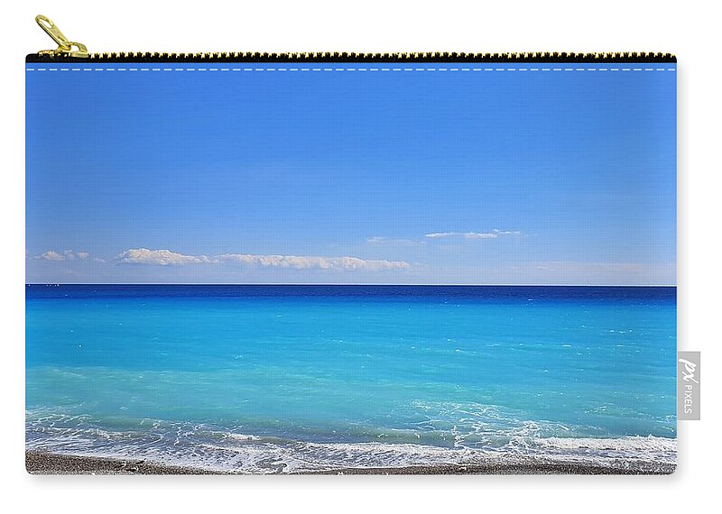 Nice Zip Pouch featuring the photograph Shades of Winter Blues by Andrea Whitaker
