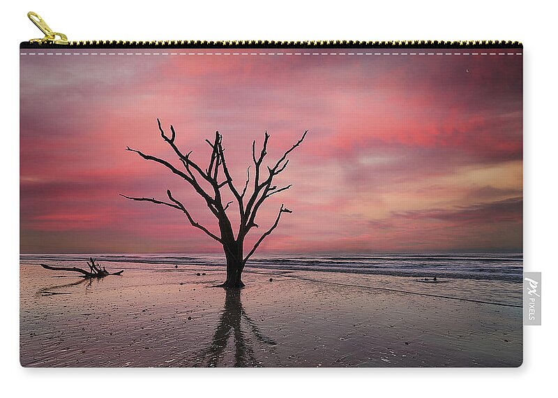 Nature Zip Pouch featuring the photograph Botany Bay Oak at Sunrise by Jon Glaser